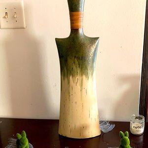 Home decor rustic green and off white